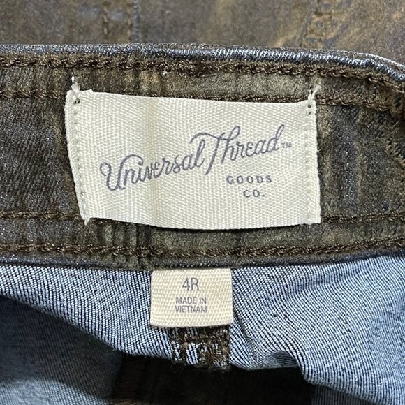 New Universal Thread High Rise Sailor Wide Leg Pant Olive Green Size 4R - Picture 3 of 7